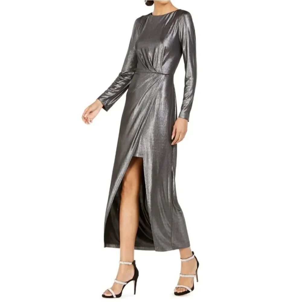Julia Jordan womens metallic dress